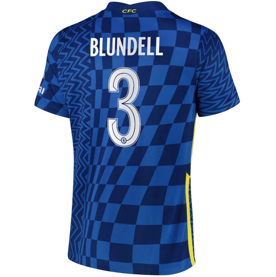 2021/22 Chelsea Cup Home Kit Soccer Jersey with Blundell 3 printing